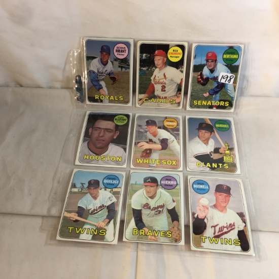 Lot of 9 Pcs Collector Vintage Baseball Sport Trading Assorted Cards ...
