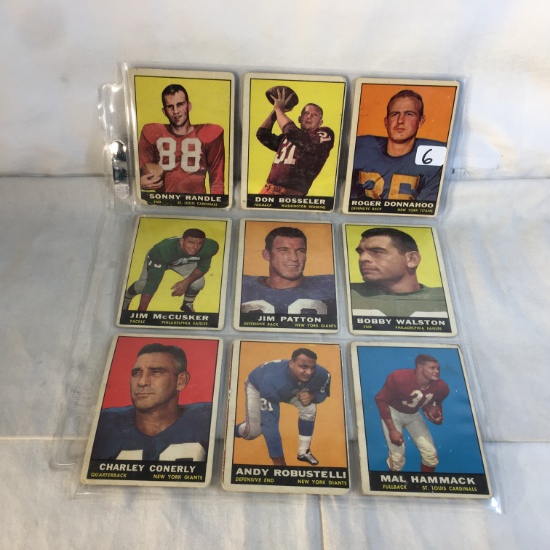 COLLECTOR 1960'S & 1970'S NFL FOOTBALL SPORT CARDS