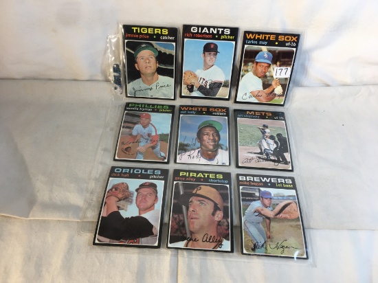 Lot Of 9 Pcs Collector Vintage Mlb Baseball Sport Trading Assorted 