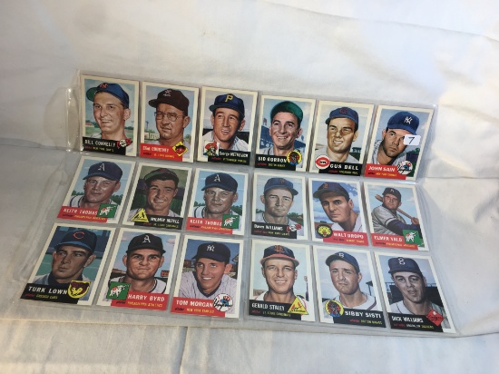 Lot of 18 Pcs Collector Modern Baseball Sport Trading Assorted Cards & Players - See Pictures