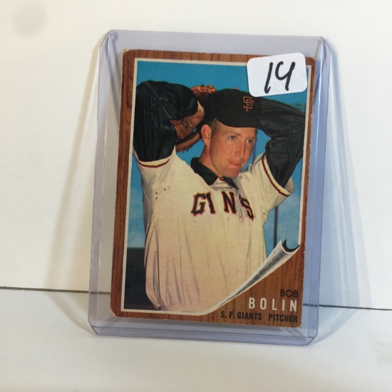 Collector Vintage Topps Baseball Bob Bolin #139 Baseabll Sport Trading Card
