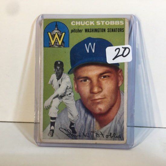 Collector Vintage Topps Baseball Sport Card Chuck Stopps #185 Sport Baseball Card