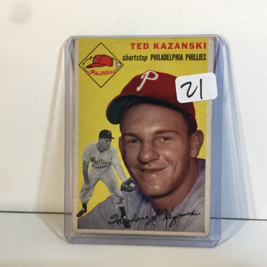 Collector Vintage Topps Baseball Sport Card Ted Kazanski #78 Sport Trading Baseball Card