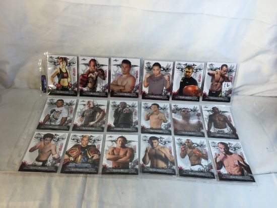 Lot of 18 Pcs Collector Modern 2010 MMA Leaf Trading Assorted Cards & Boxer - See Pictures
