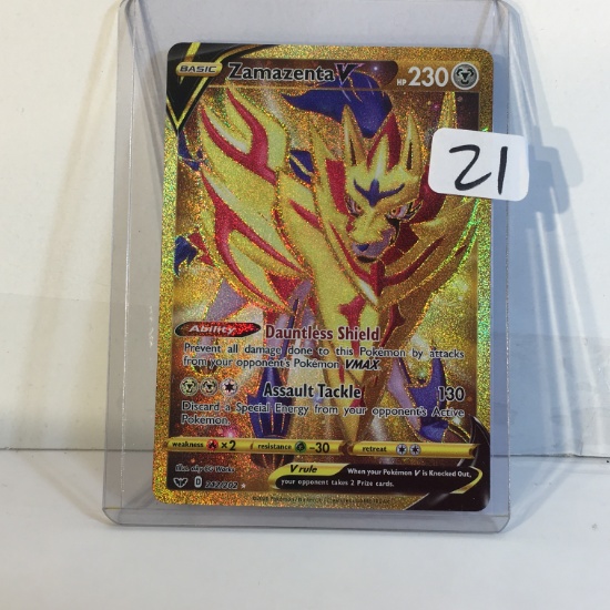 Collector TCG  Pokemon/Nintendo/Creatures/Game Freak 2023 Basic ZamazentaV Hp230 Card 212/202