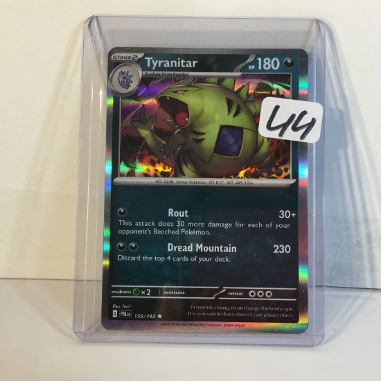 Collector Modern 2023 Pokemon TCG Stage 2 Tyranitar 135/193 Holo Trading Card