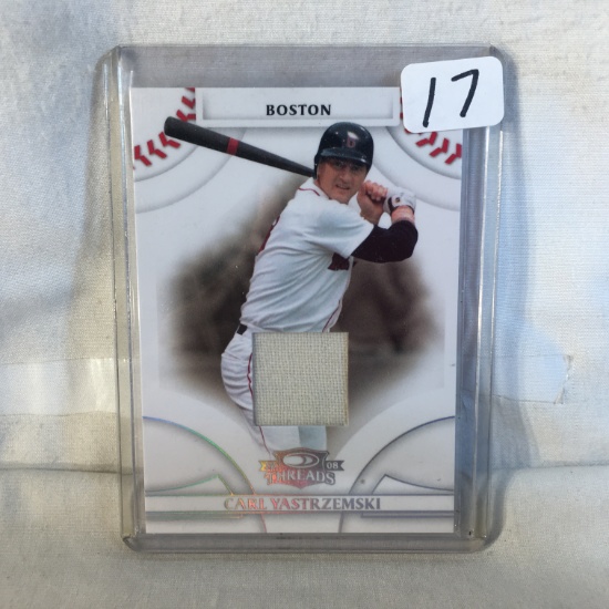 Collector 2008 Donruss Threads Boston Carl Yasterzemski Baseball Trading Card W/Patch