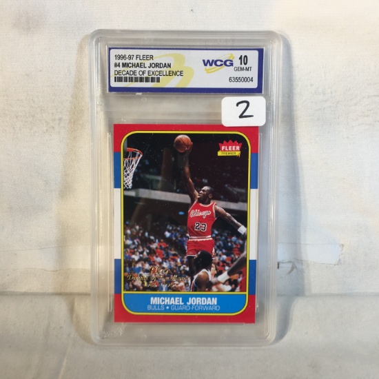 Collector WCG 1996-97 Fleer #4 Michael Jordan Decade Of Excellence 10 GEM-MT 63550004 Card