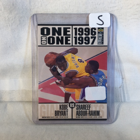 Collector 1996-97 Upper Deck Collectibles Choise One On One BasketBall Trading Card