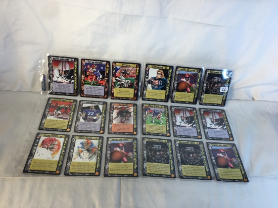 Lot of 18 Pcs Collector Upper Deck Gridiron Fantasy NFL Football Sport Trading Cards -See Pictures