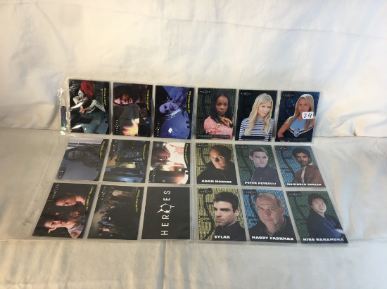 Lot of 18 Pcs Collector Assorted Topps NBC Heroes Card Game - See Pictures