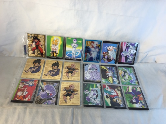 Lot of 18 Pcs Collector DBZ Dragon Ballz TCG Trading Game Cards Assorted - See Pictures