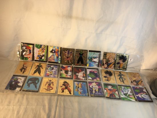 Lot of 26 Pcs Collector DBZ Dragon Ballz TCG Trading Game Cards Assorted - See Pictures