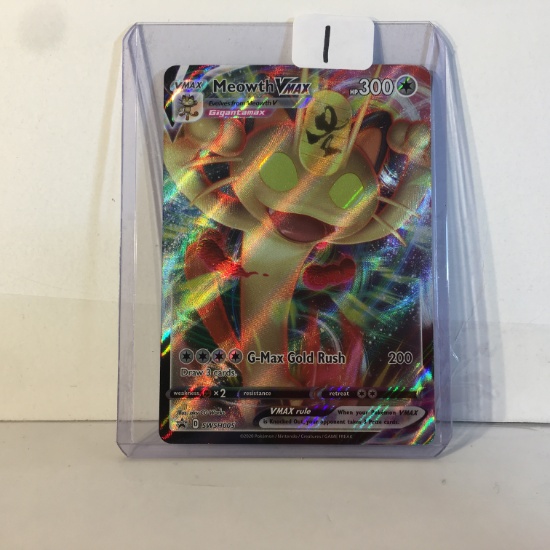 Collector Modern 2020 Pokemon Nintendo TCG VMAX Meowth Hp300 Holo  SWSH005 Trading Game Card