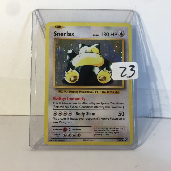 Collector Modern 2016 Pokemon TCG Basic Snorlax Hp130 Holo No.143 Sleeping Pokemon Card