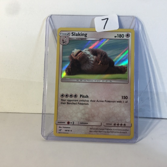 Collector Modern 2019 Pokemon TCG Stage2 Slaking Hp180 Holo 18/18 Trading Game Card