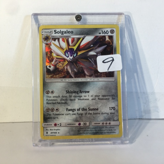 Collector Modern 2017 Pokemon TCG Stage2 Solgaleo HP160 Holo 87/145 Trading Game Card
