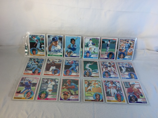 Lot of 18 Pcs Collector Vintage  MLB Baseball  Sport Trading Assorted Cards & Players - See Photos