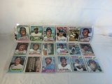 Lot of 18 Pcs Collector Vintage  MLB Baseball  Sport Trading Assorted Cards & Players - See Photos