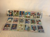 Lot of 18 Pcs Collector Vintage  MLB Baseball  Sport Trading Assorted Cards & Players - See Photos