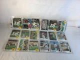 Lot of 18 Pcs Collector Vintage  MLB Baseball  Sport Trading Assorted Cards & Players - See Photos