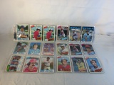 Lot of 18 Pcs Collector Vintage  MLB Baseball  Sport Trading Assorted Cards & Players - See Photos