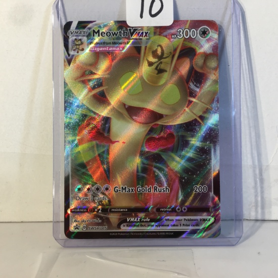 Collector 2020 Pokemon TCG VMAX MeowthVMAX HP300 G-Max Gold Rush HOLO Card SWSH005