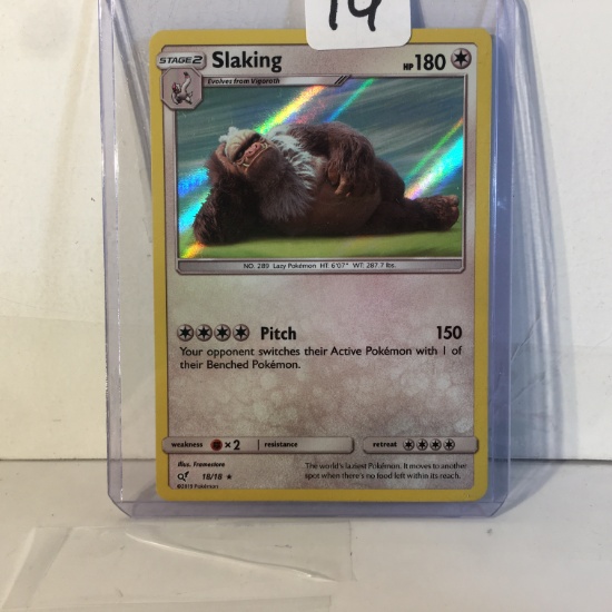 Collector 2019 Pokemon TCG Stage2 Slaking HP180 Pitch Trading Card Game 18/18