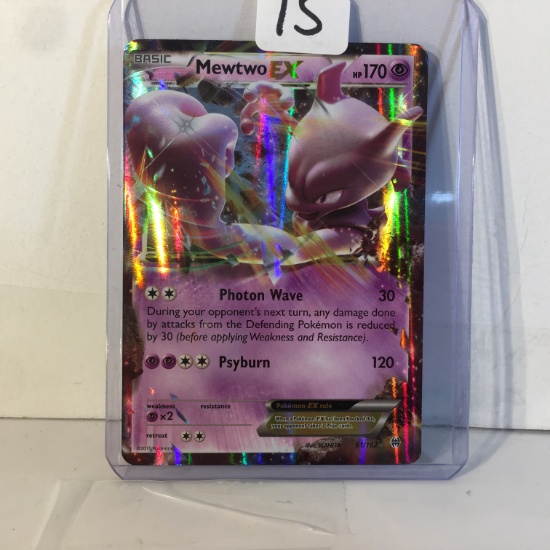 Collector 2015 Pokemon TCG Basic MewtwiEX HP179 Psyburn Trading Card Game 61/162