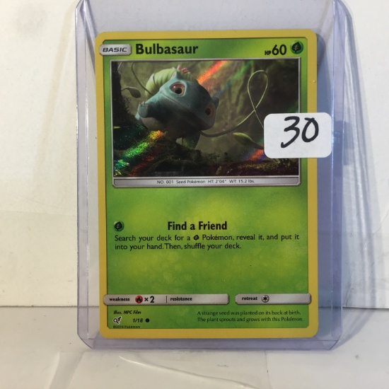 Collector 2019 Pokemon TCG Basic Bulbasaur HP60 Find a Friend Pokemon Trading Card Game 1/18