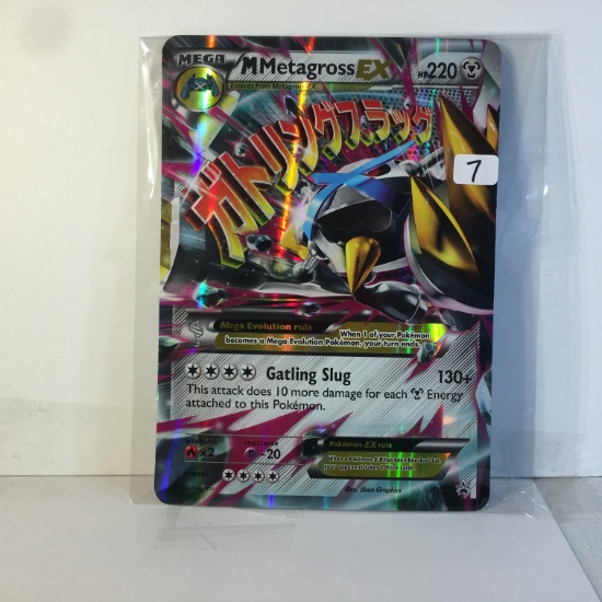 Collector Modern 2014 Large Pokemon Card Mega Mmetagross EX HP220 Gatling Slug TCG Card XY35