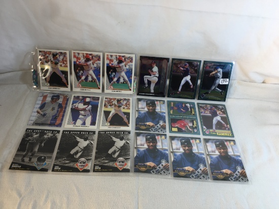 Lot of 18 Pcs Collector Modern MLB Baseball  Sport Trading Assorted Cards & Players -See Pictures