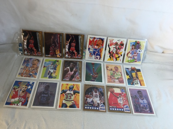 Lot of 18 Pcs Collector Modern NBA Basketball Sport Trading Assorted Cards & Players -See Pictures
