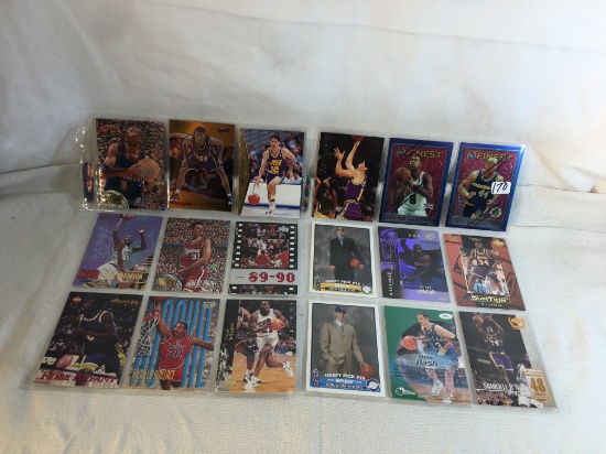 Lot of 18 Pcs Collector Modern NBA Basketball Sport Trading Assorted Cards & Players -See Pictures