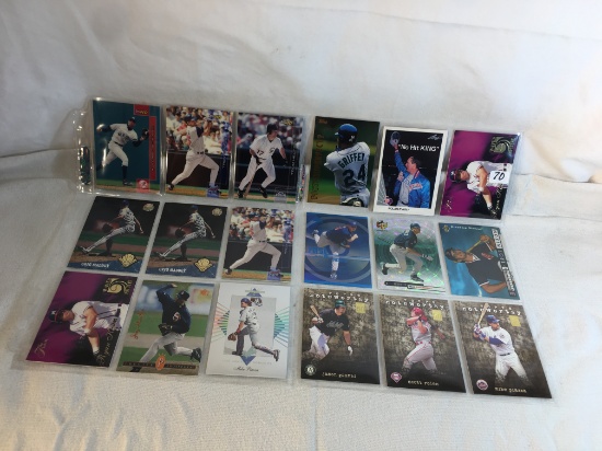 Lot of 18 Pcs Collector Modern MLB Baseball  Sport Trading Assorted Cards & Players -See Pictures