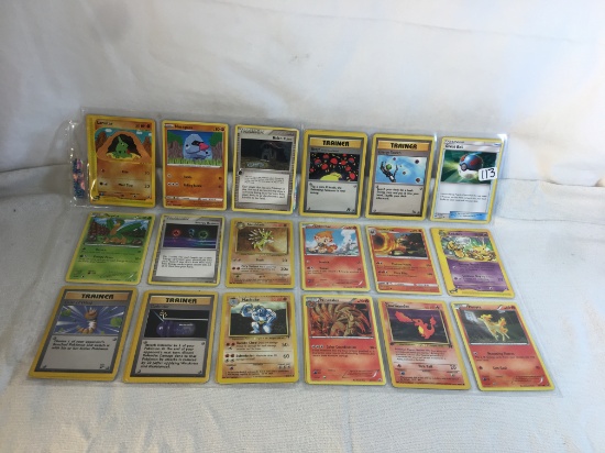 Lot of 18 Pcs Collector Modern Assorted Pokemon Trading Assorted Game Cards - See Pictures