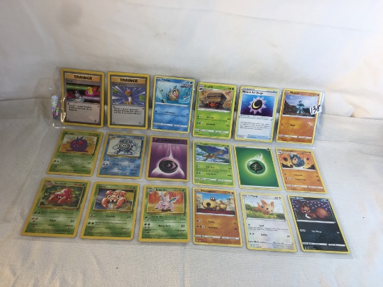 Lot of 18 Pcs Collector Modern Assorted Pokemon Trading Assorted Game Cards - See Pictures