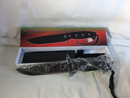 New Collector Tac Xtreme TX-1453BLK Knive 12"Overall Black Stainless Steel Blade Knife See Photos