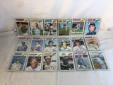Lot of 18 Pcs Collector Vintage  MLB Baseball  Sport Trading Assorted Cards & Players - See Photos