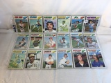 Lot of 18 Pcs Collector Vintage  MLB Baseball  Sport Trading Assorted Cards & Players - See Photos