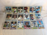 Lot of 18 Pcs Collector Vintage  MLB Baseball  Sport Trading Assorted Cards & Players - See Photos