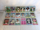 Lot of 18 Pcs Collector Vintage  MLB Baseball  Sport Trading Assorted Cards & Players - See Photos
