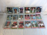 Lot of 18 Pcs Collector Vintage  MLB Baseball  Sport Trading Assorted Cards & Players - See Photos