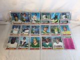 Lot of 18 Pcs Collector Vintage  MLB Baseball  Sport Trading Assorted Cards & Players - See Photos