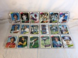 Lot of 18 Pcs Collector Vintage  MLB Baseball  Sport Trading Assorted Cards & Players - See Photos