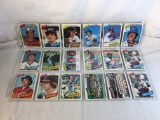 Lot of 18 Pcs Collector Vintage  MLB Baseball  Sport Trading Assorted Cards & Players - See Photos