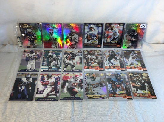 Lot of 18 Pcs Collector Modern NFL Football Sport Trading Assorted Cards and Players -See Pictures