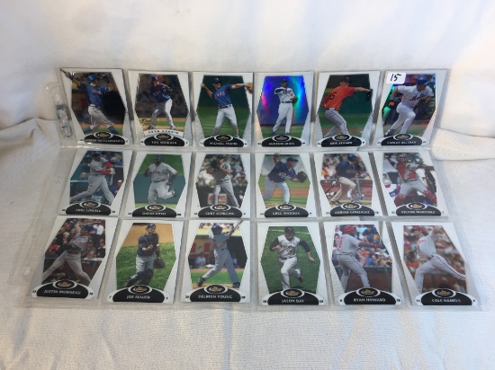 Lot of 18 Pcs Collector Modern MLB Baseball Sport Trading Assorted Cards and Players - See Photos
