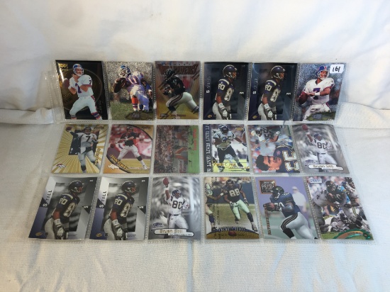 Lot of 18 Pcs Collector Modern NFL Football Sport Trading Assorted Cards and Players -See Pictures