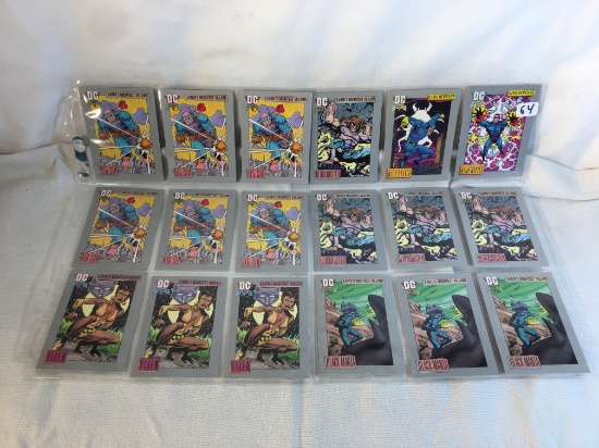 Lot of 18 Pcs Collector Modern Assorted DC and Marvel Super Heroes Trading Game Cards -See Photos